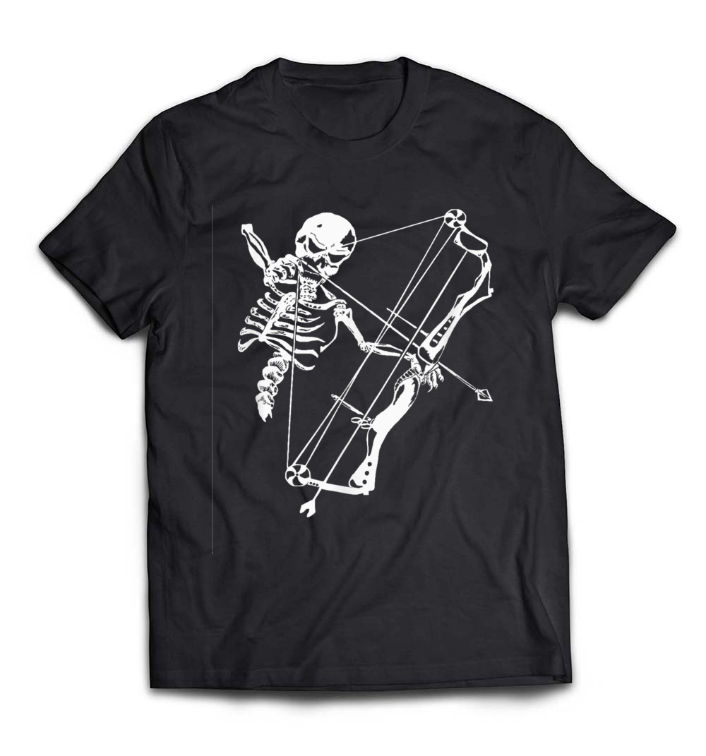 Skeleton With Bow T-Shirt: Celebrate Your Love for Archery